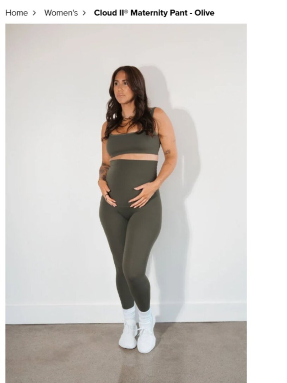 Cloud II Maternity Pant - Olive XS R